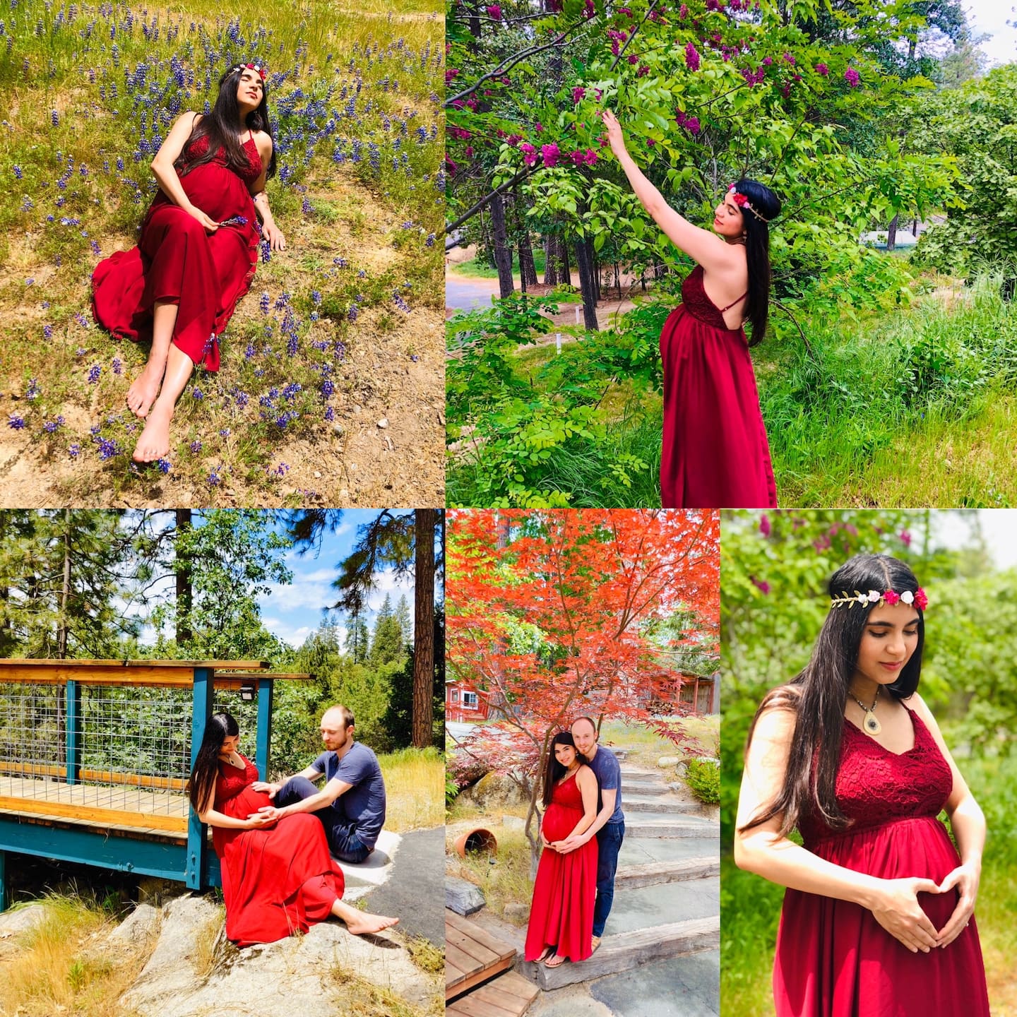 We helped a couple with a maternity photoshoot (ala iPhone) on the property.